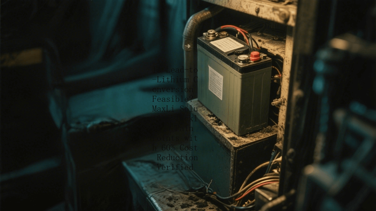 Is Lead-to-Lithium Conversion Feasible? MaxLi Solution Tackles 3 Pain Points with 60% Cost Reduction Verified